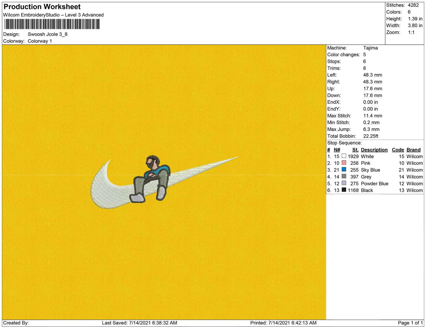 Swoosh J cole