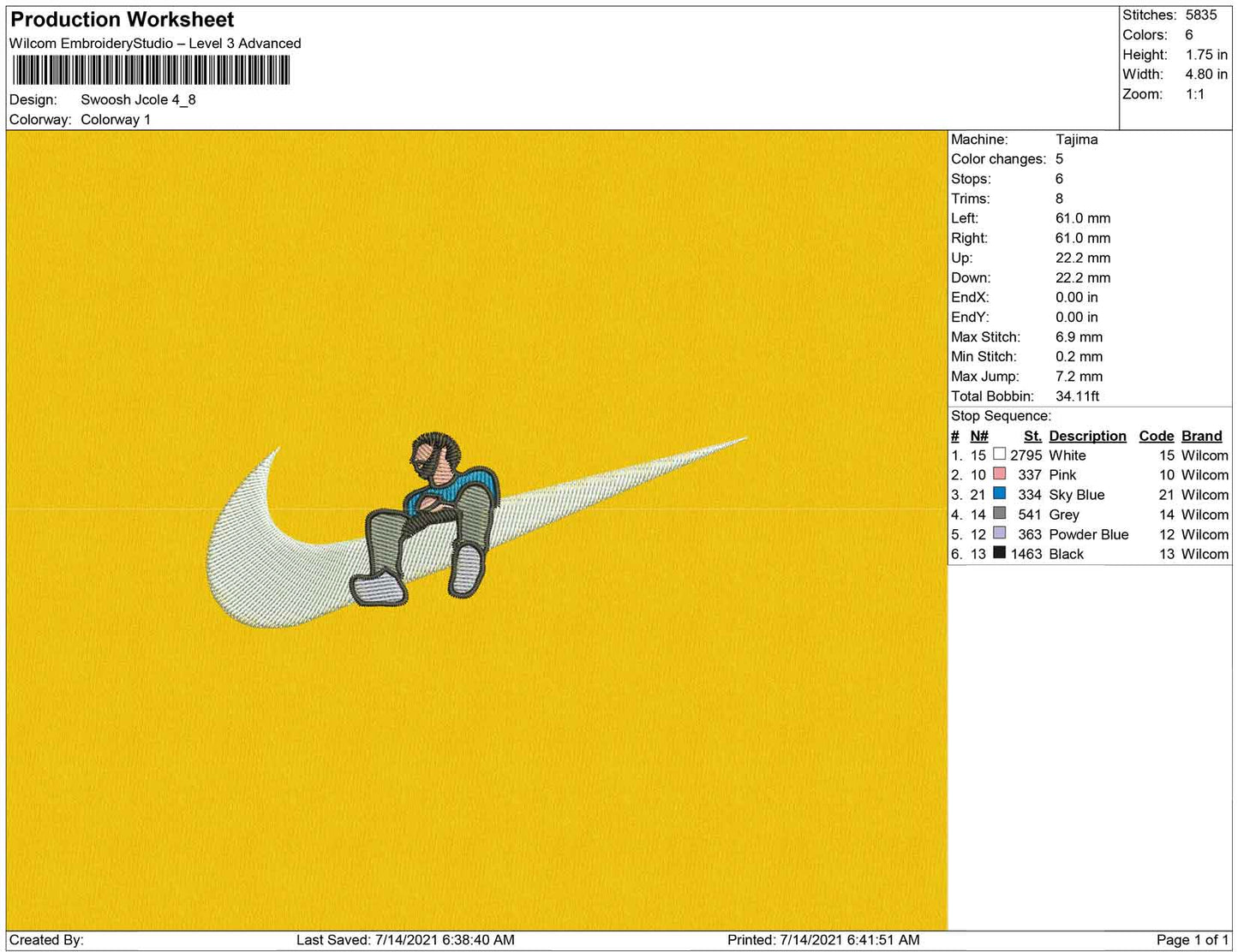 Swoosh J cole