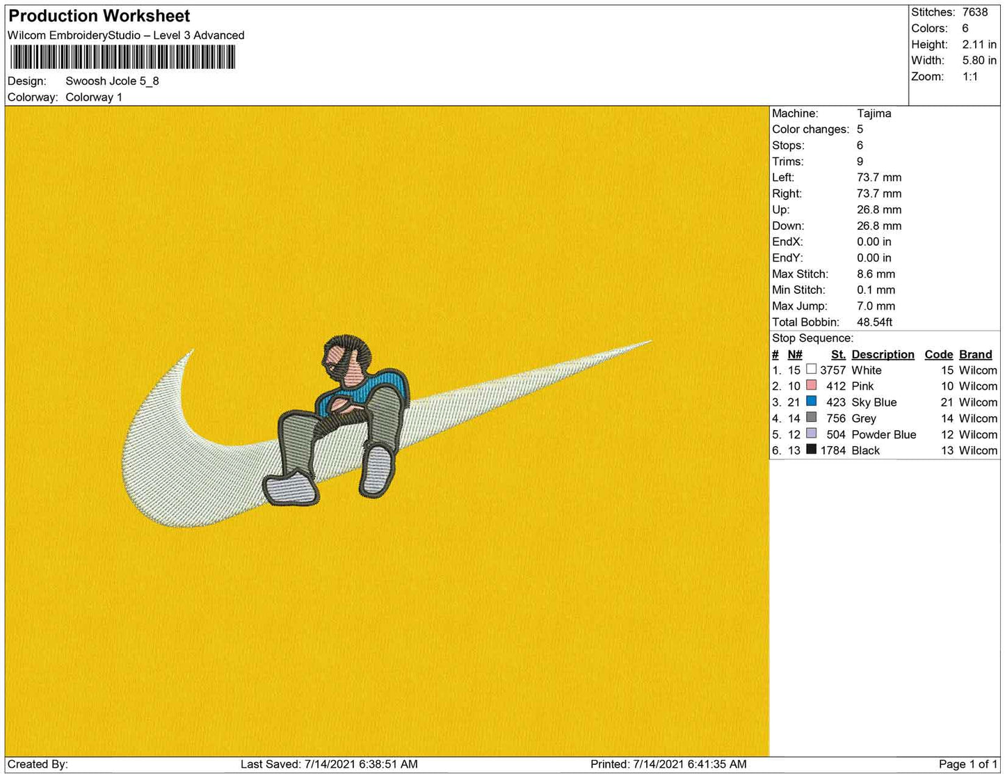 Swoosh J cole