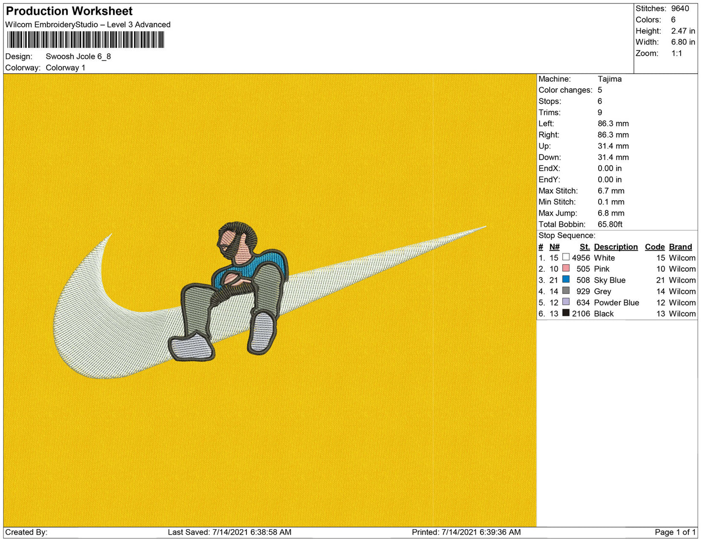 Swoosh J cole