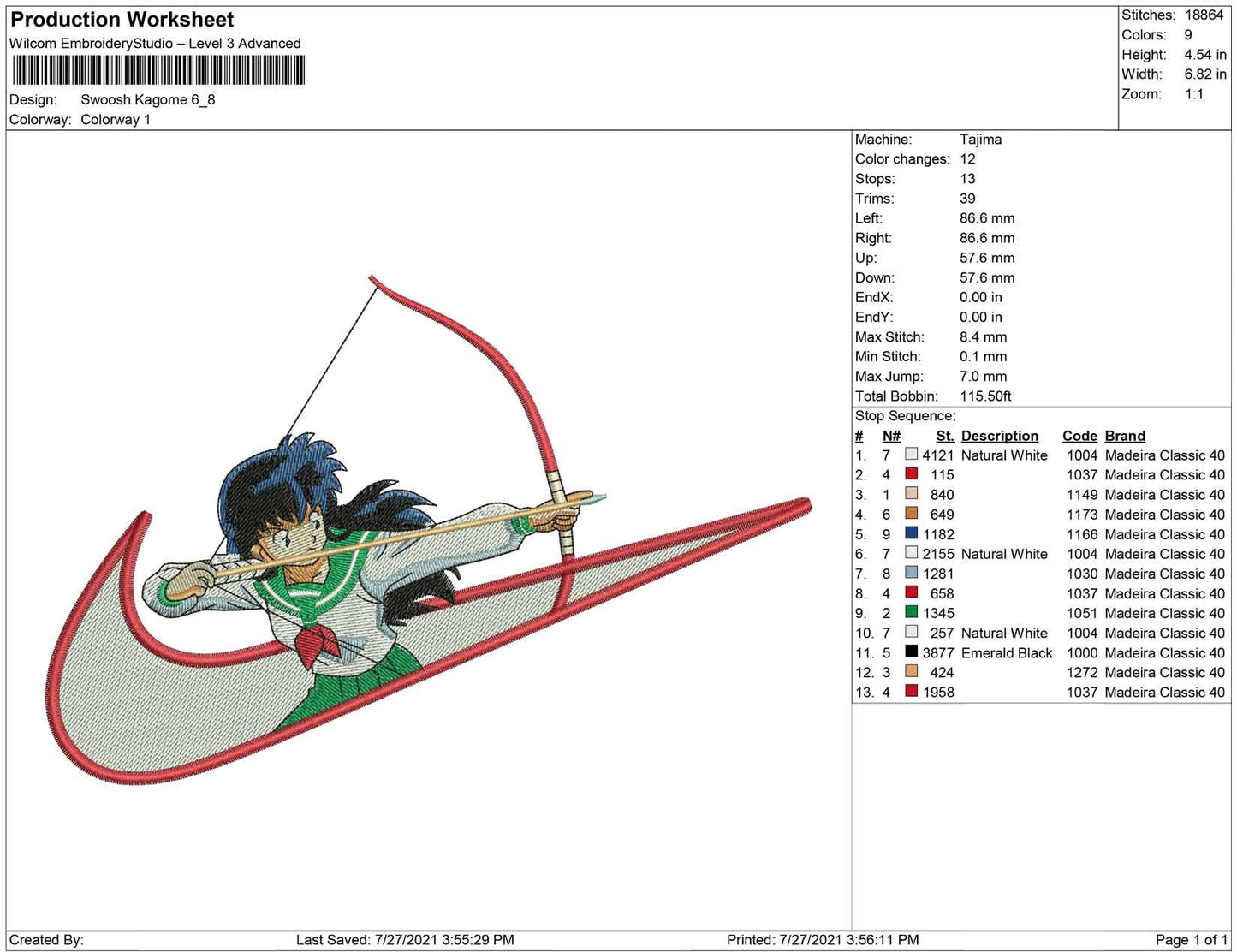 Swoosh kagome
