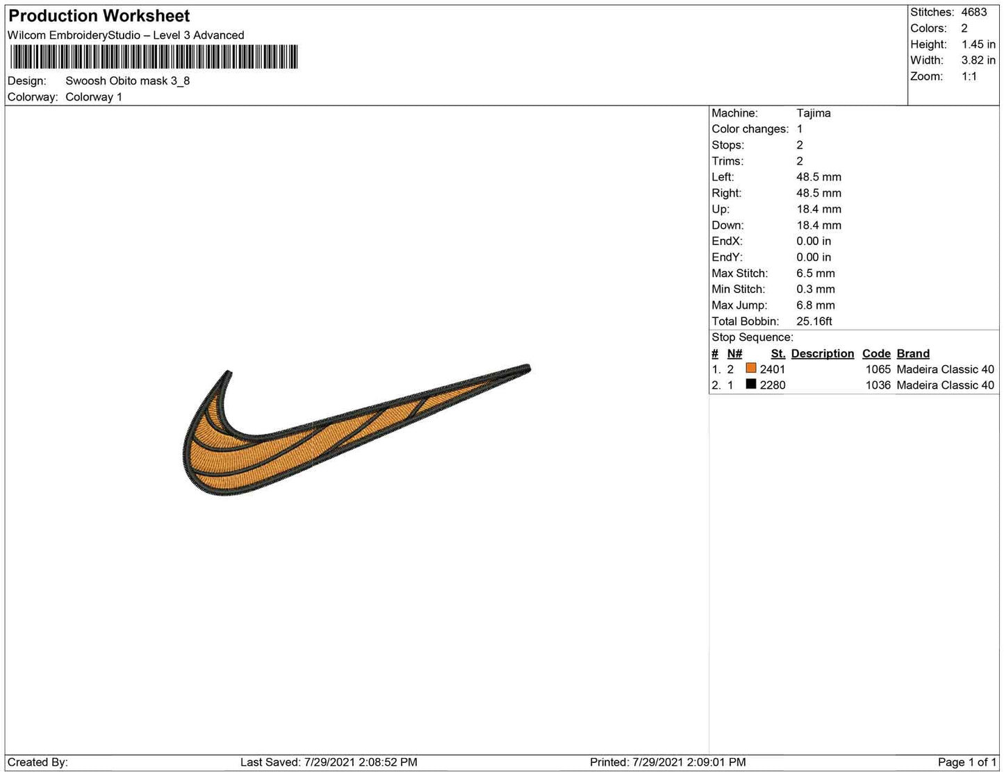 Swoosh Obito mask