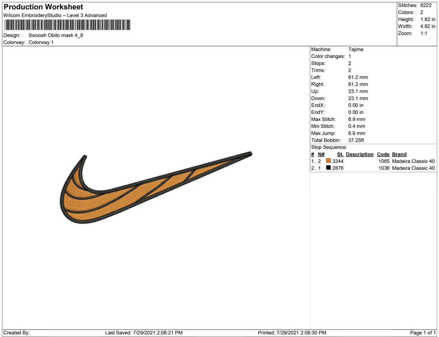 Swoosh Obito mask
