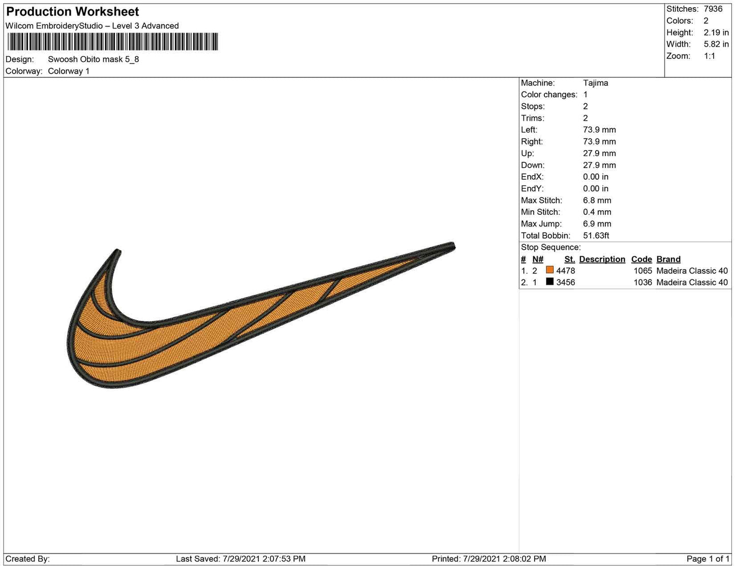 Swoosh Obito mask