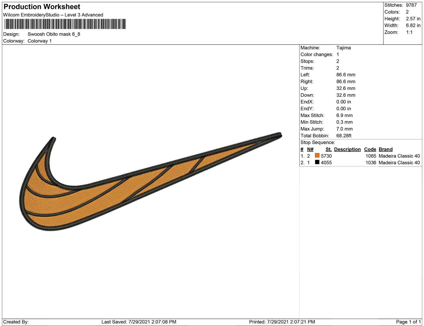 Swoosh Obito mask