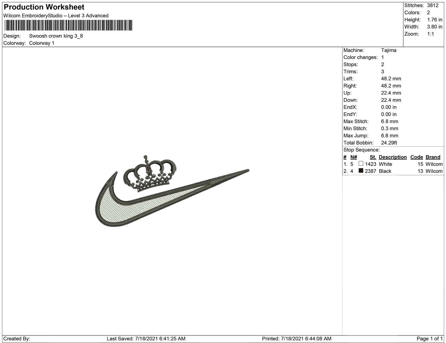 Swoosh Crown King