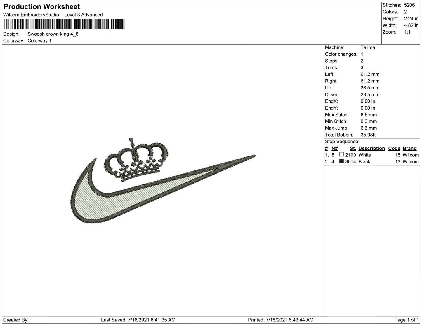 Swoosh Crown King