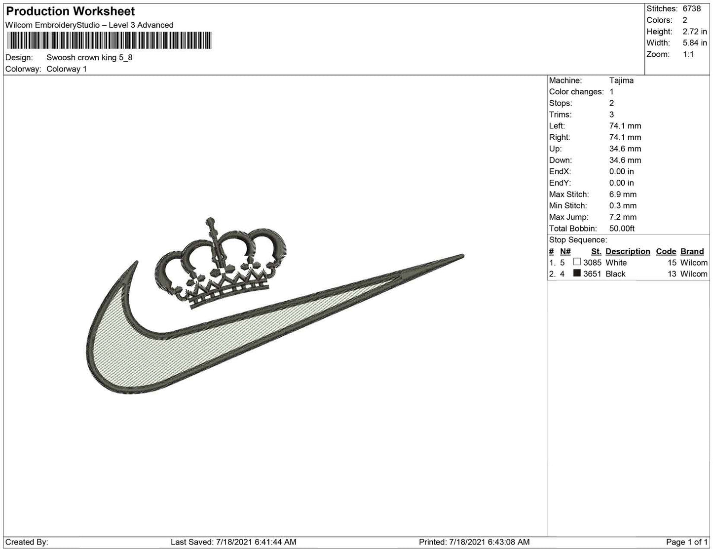 Swoosh Crown King