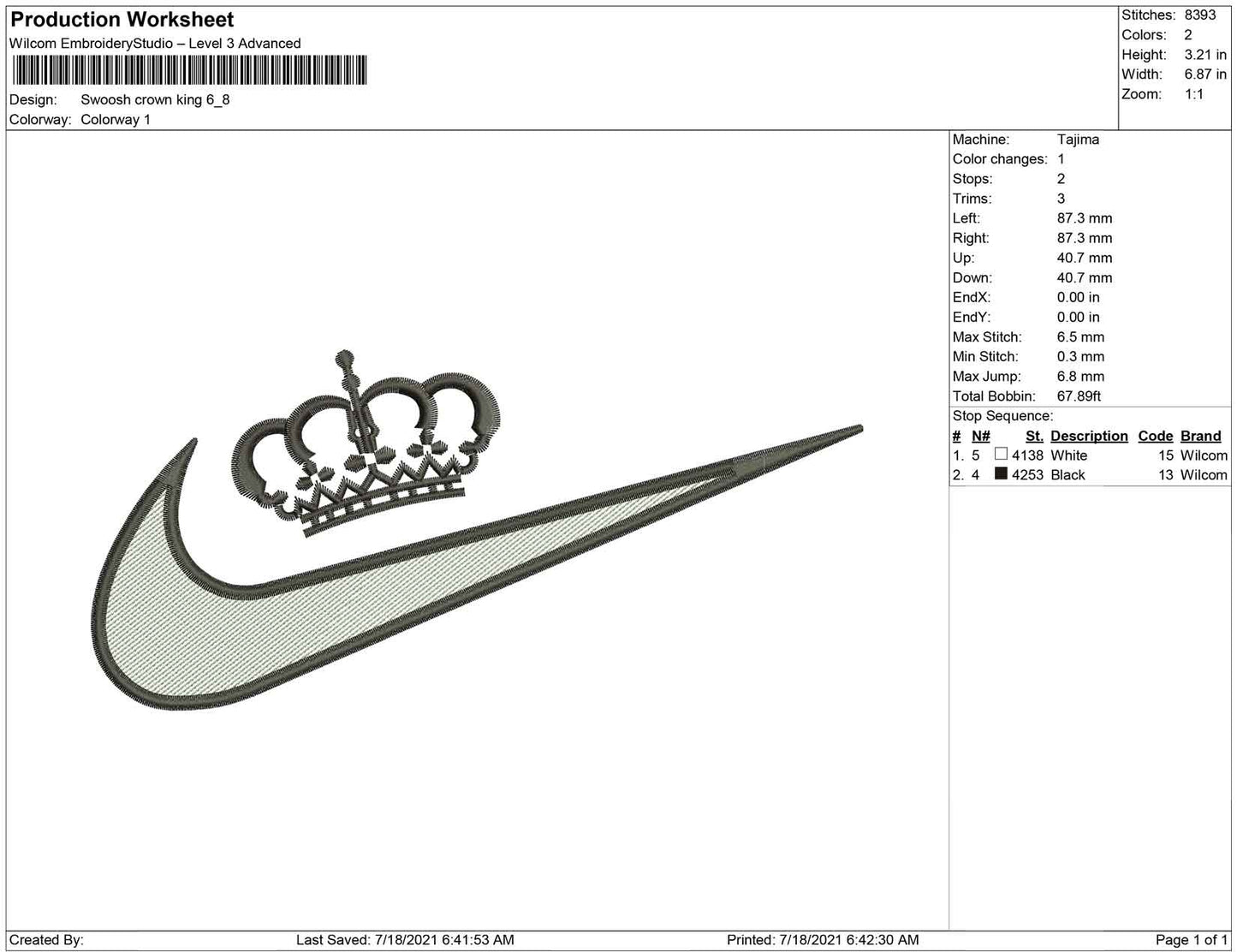 Swoosh Crown King