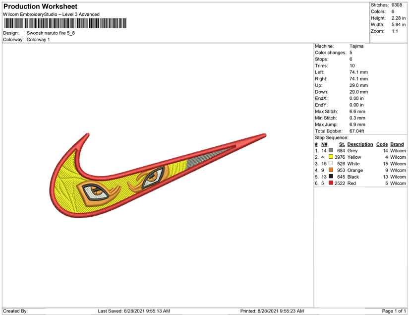 Swoosh Naruto Fire
