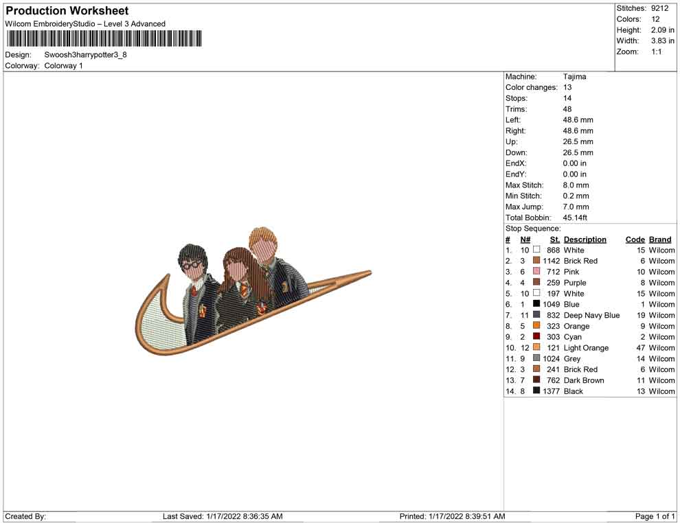 Swoosh 3 Harry potter