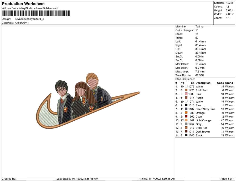 Swoosh 3 Harry potter
