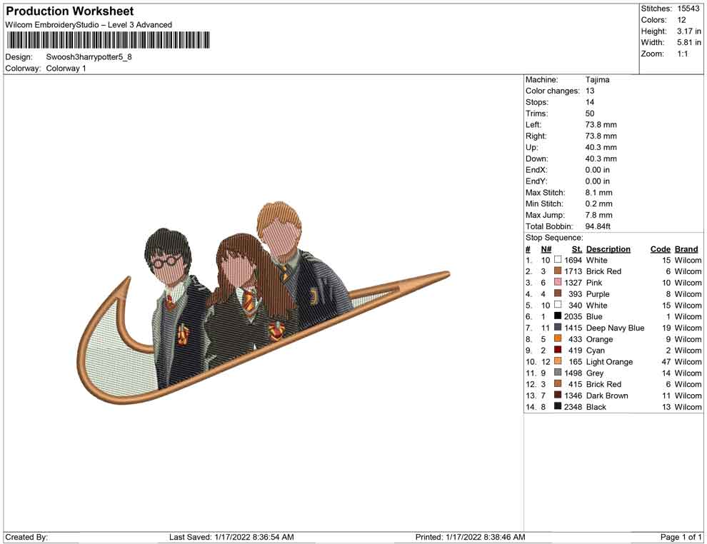 Swoosh 3 Harry potter