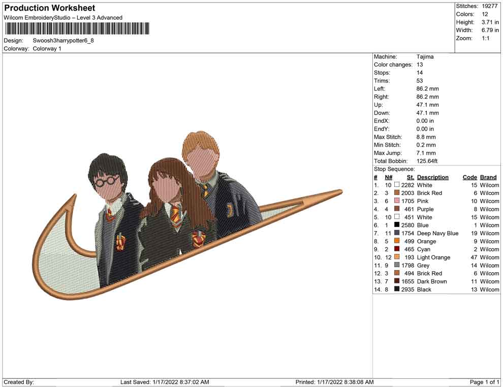 Swoosh 3 Harry potter