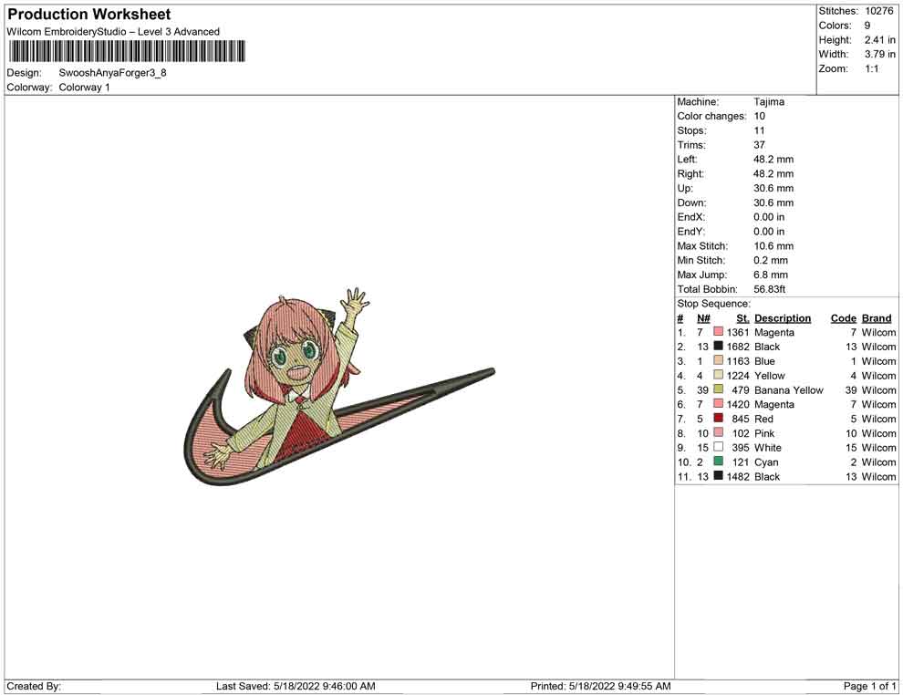 Swoosh Anya Forger