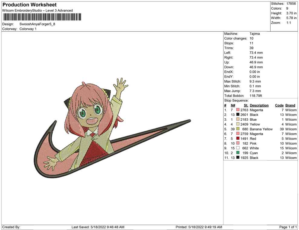 Swoosh Anya Forger