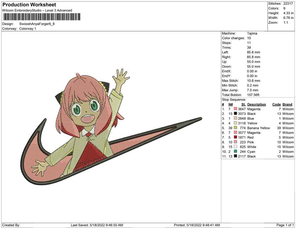 Swoosh Anya Forger