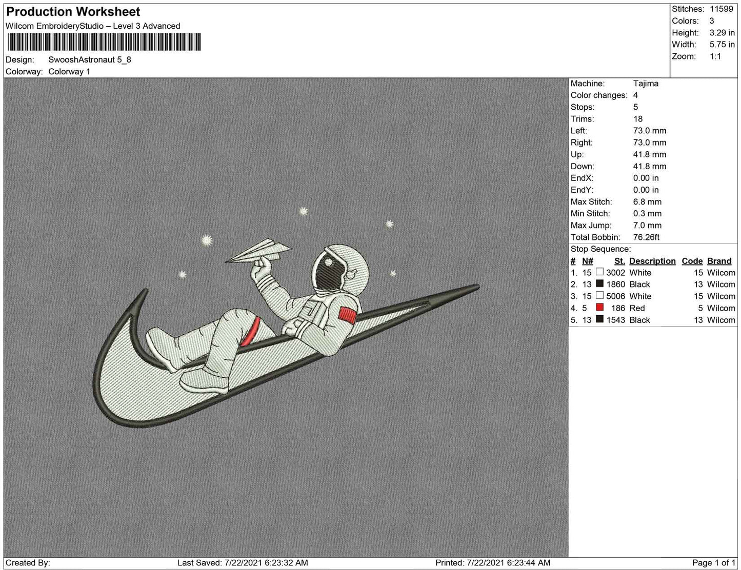 Swoosh Astronaut