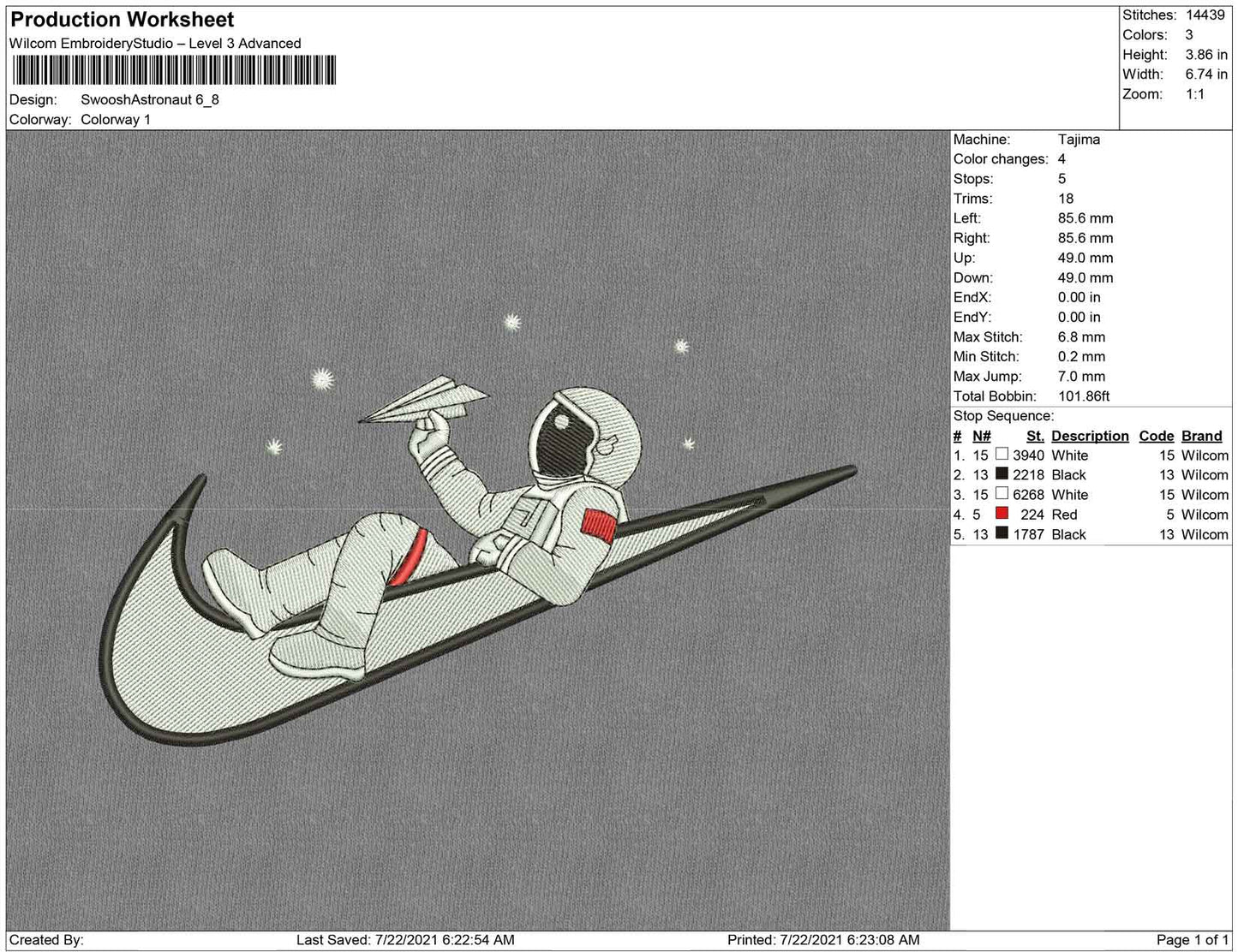 Swoosh Astronaut