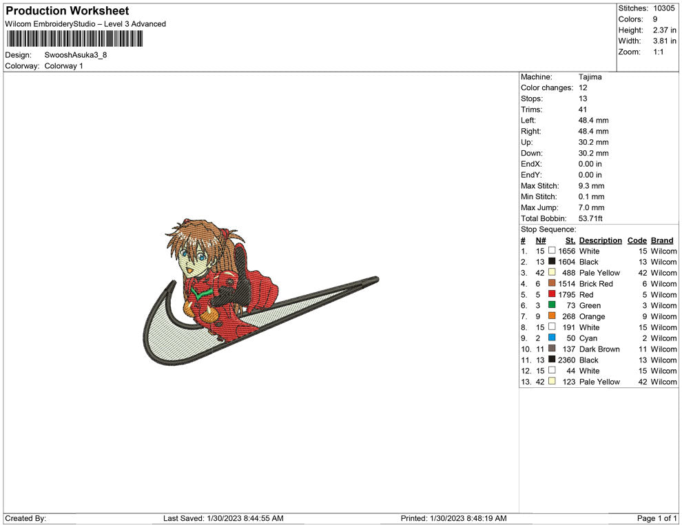 Swoosh Asuka evangelion
