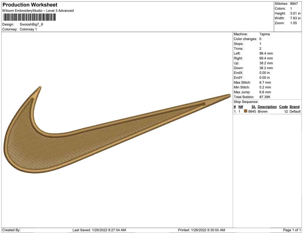 Swoosh Big size
