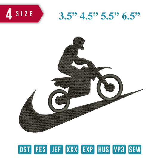 Swoosh Biker Silhouette