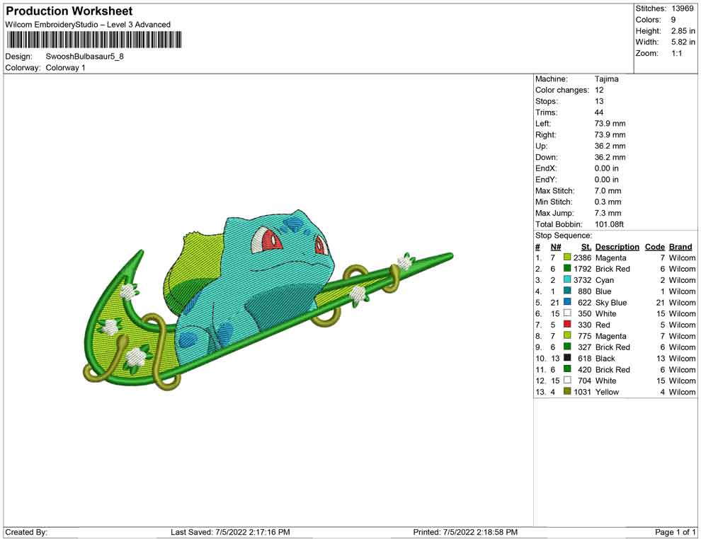 Swoosh Bulbasaur