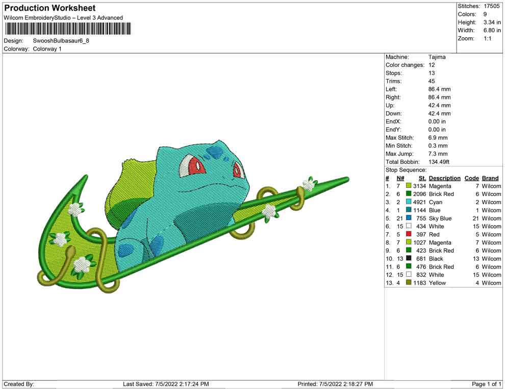 Swoosh Bulbasaur