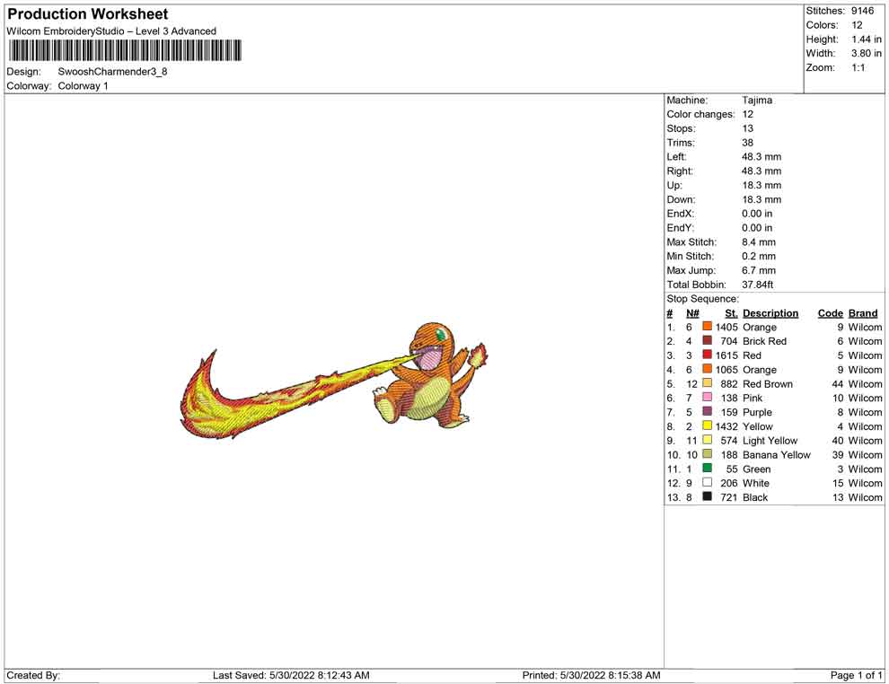 Swoosh Charmander