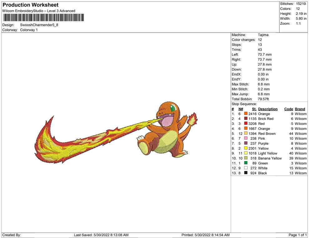 Swoosh Charmander