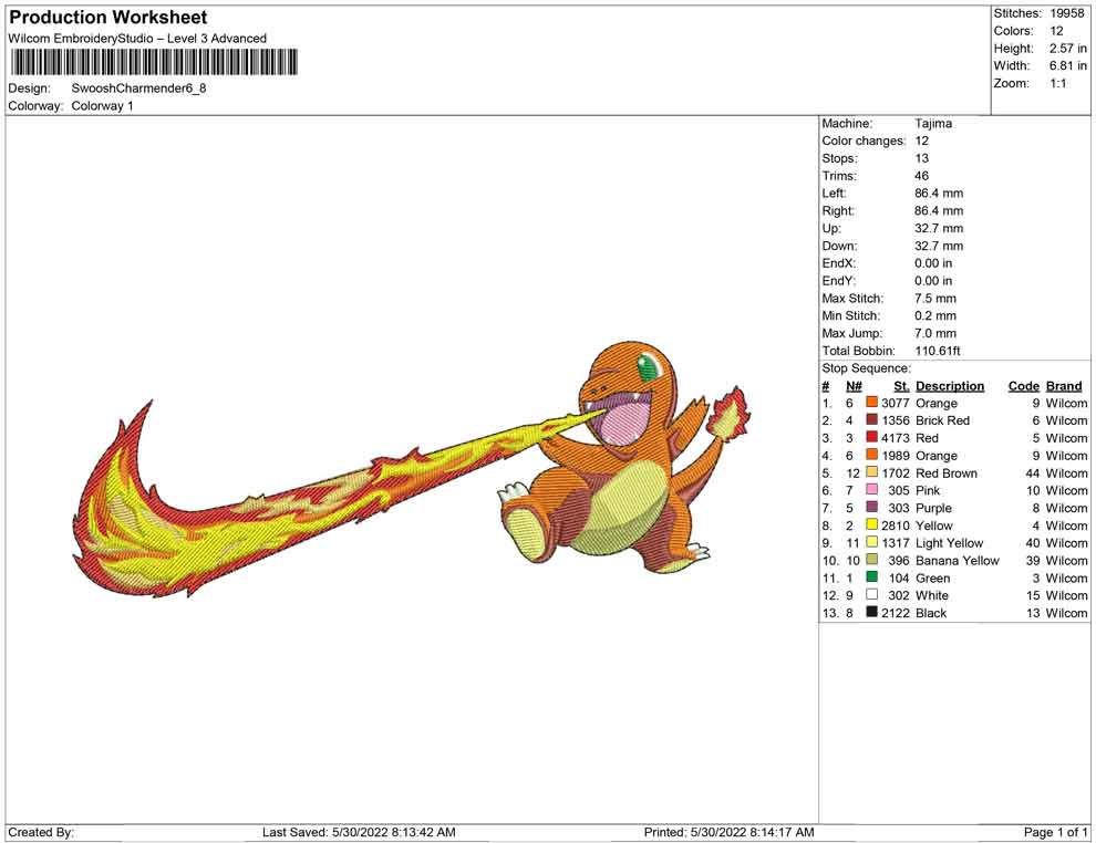 Swoosh Charmander