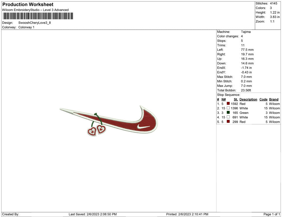 Swoosh Chery love