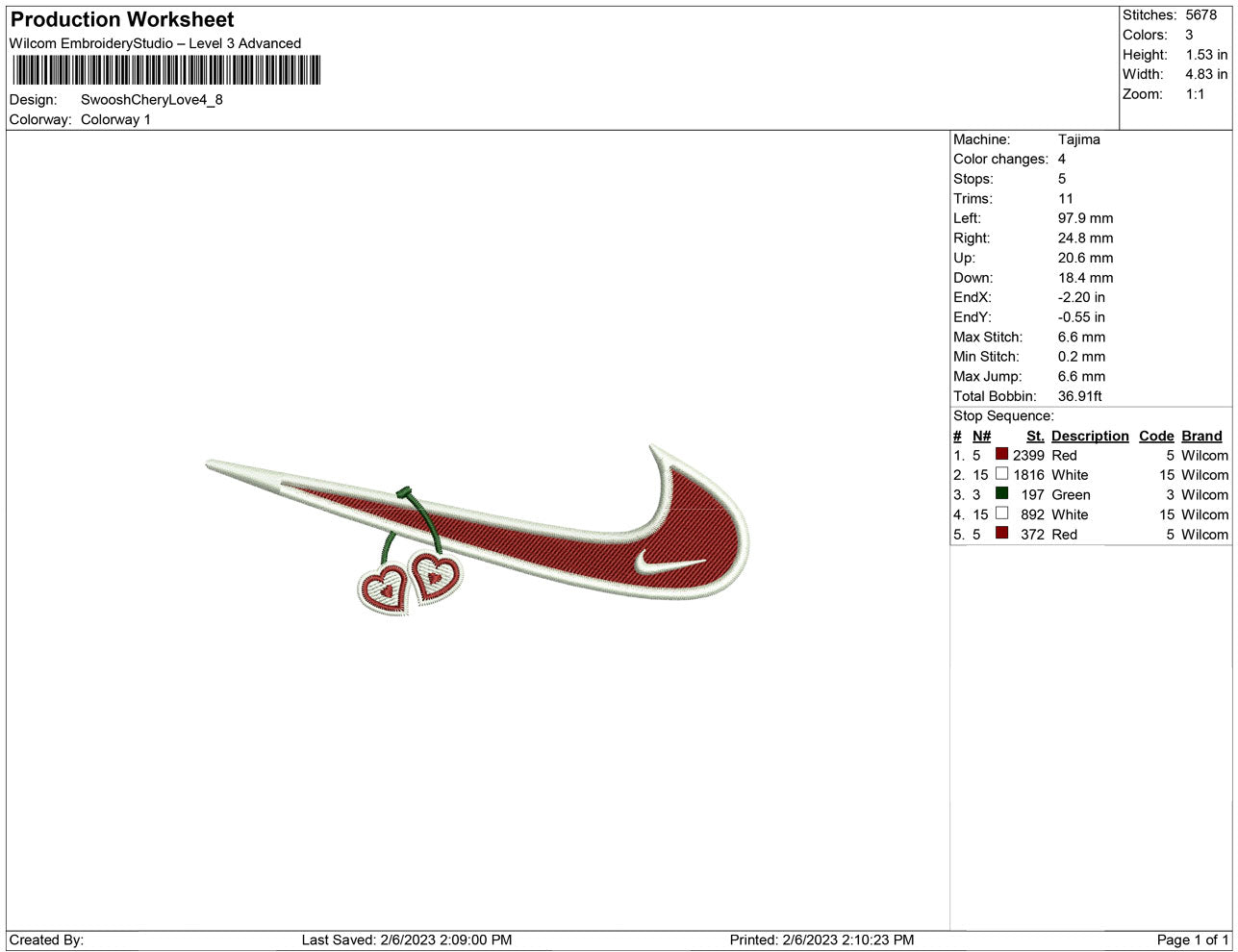 Swoosh Chery love
