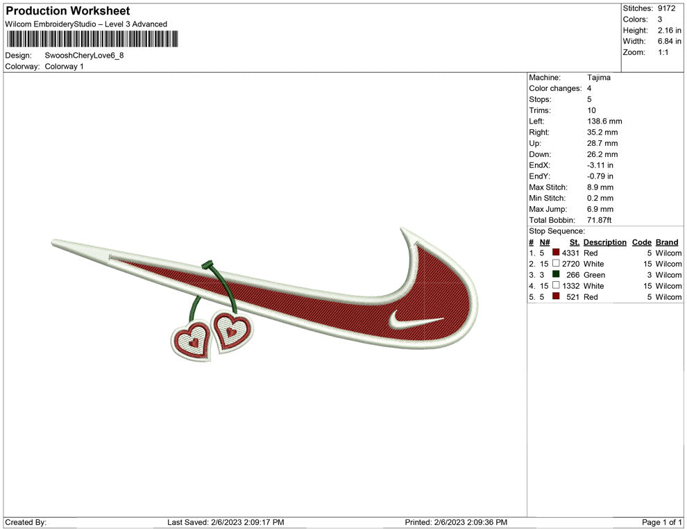 Swoosh Chery love