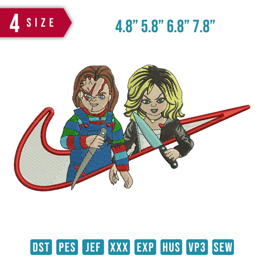 Swoosh Chucky and Tiffany