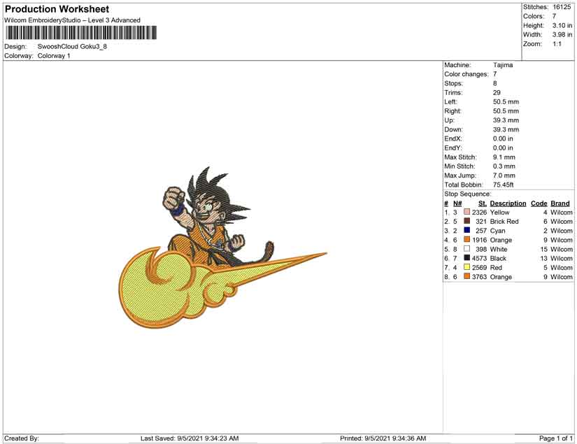 Swoosh goku Cloud