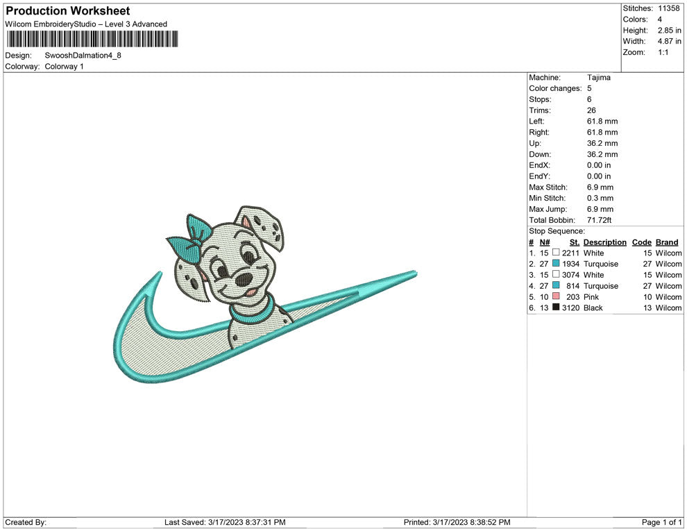Swoosh Dalmation