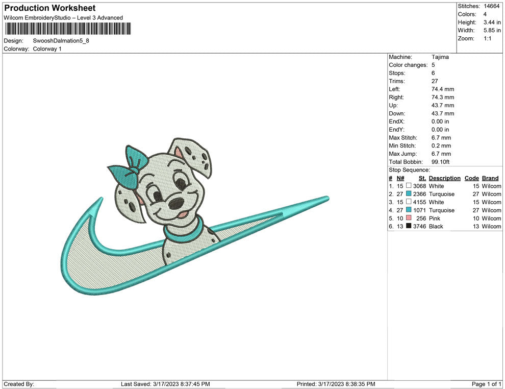 Swoosh Dalmation