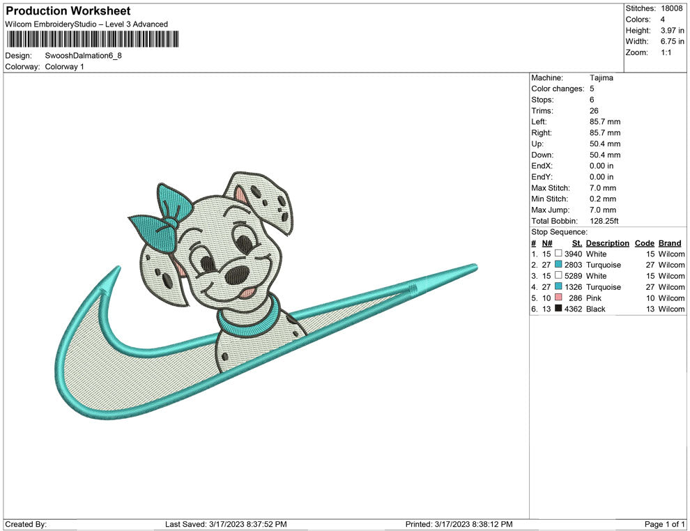 Swoosh Dalmation