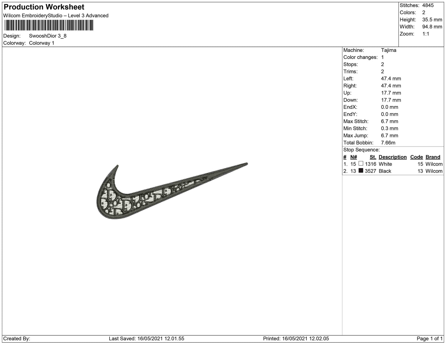 Swoosh Dior