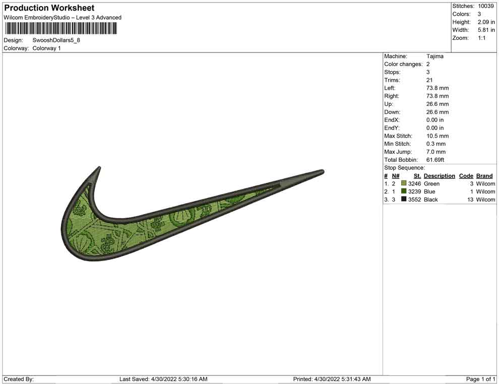Swoosh Dollar