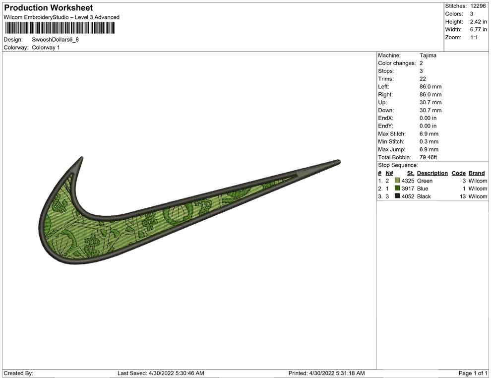 Swoosh Dollar