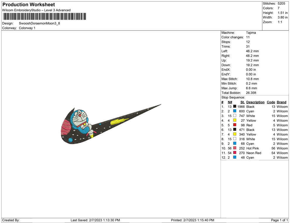Swoosh Doraemon