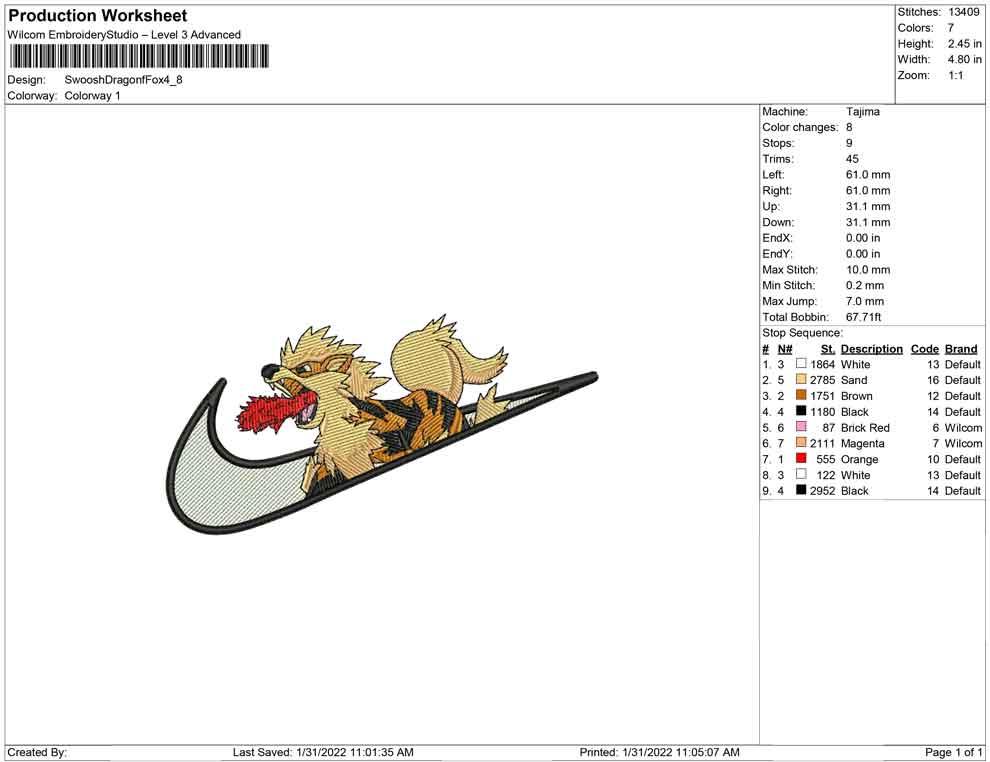 Swoosh Dragon fox