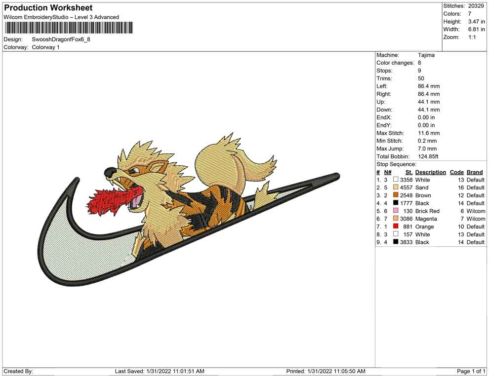 Swoosh Dragon fox