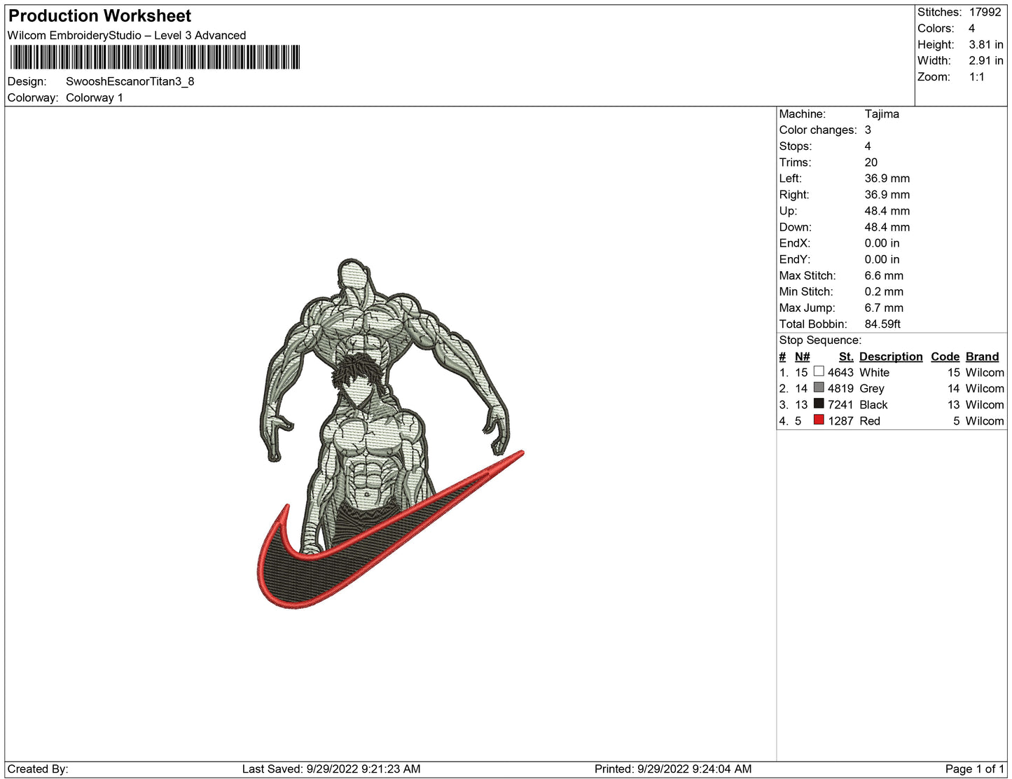 Swoosh escanor Titan