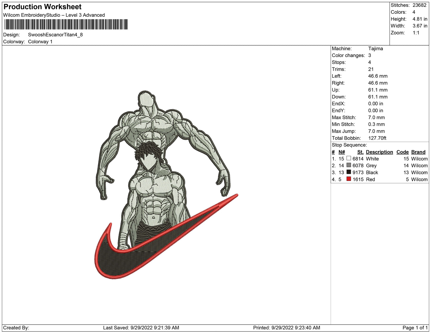 Swoosh escanor Titan