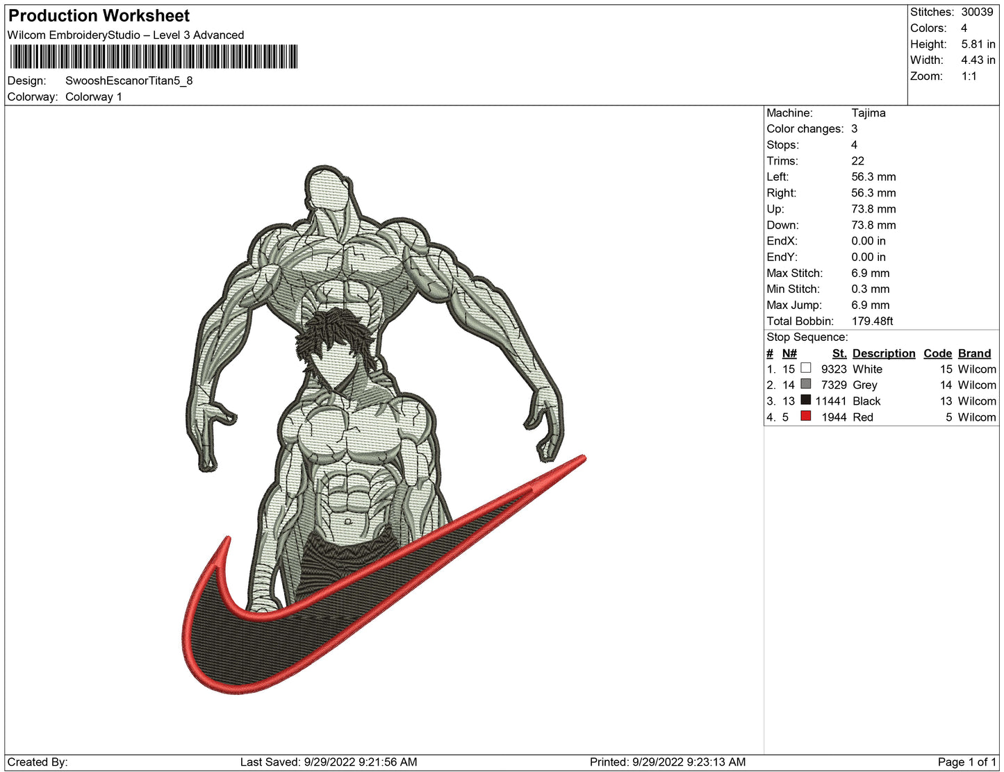 Swoosh escanor Titan