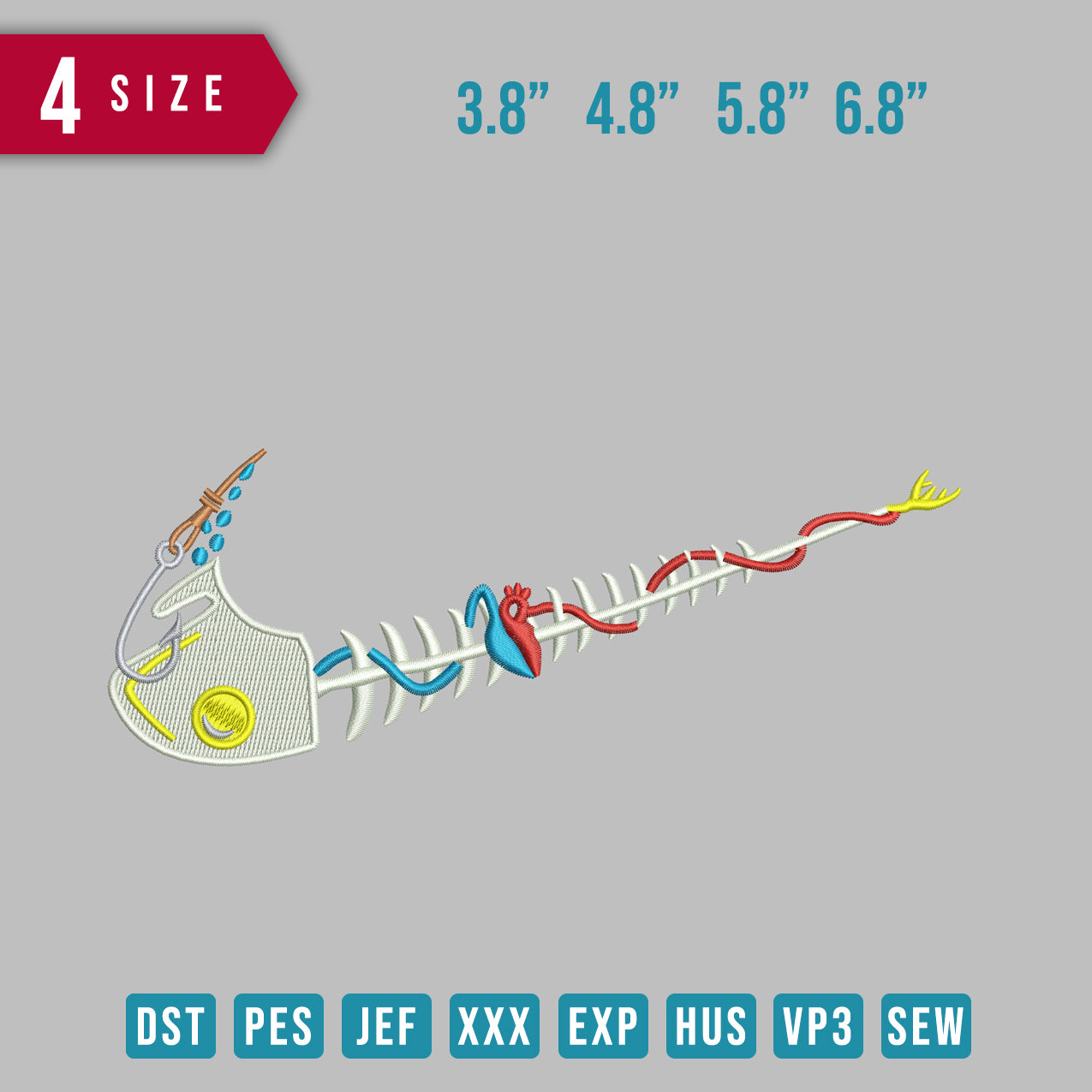 Swoosh Fishing hook