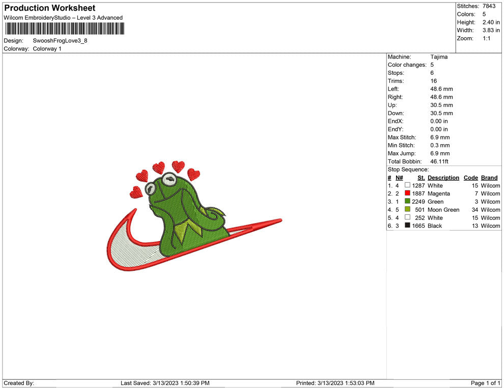 Swoosh Frog Love